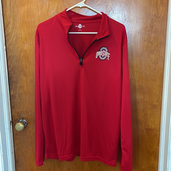 Unisex polyester red Ohio State Buckeyes quarter zip size large - Picture 2 of 5